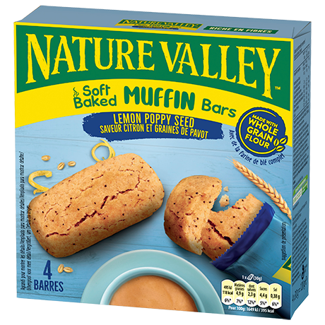 Barres Muffin Citron & Graines De Pavot*​
